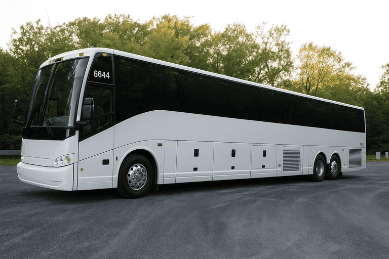 exterior of Buena Park Minibus Company coach bus