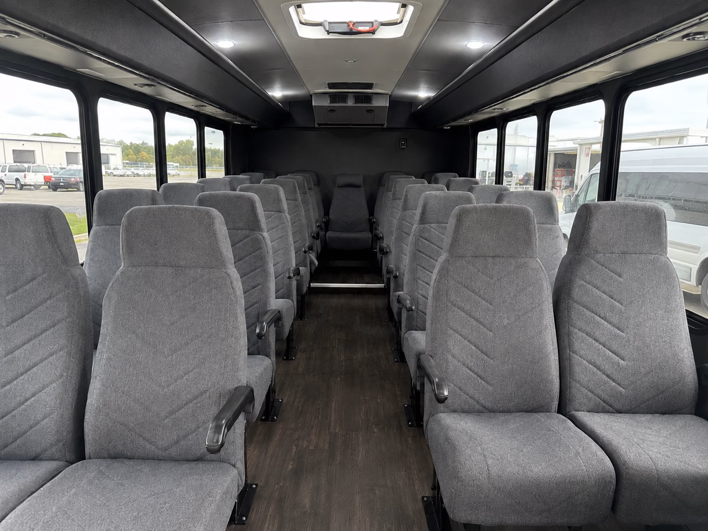 buena park 18 passenger minibus inside