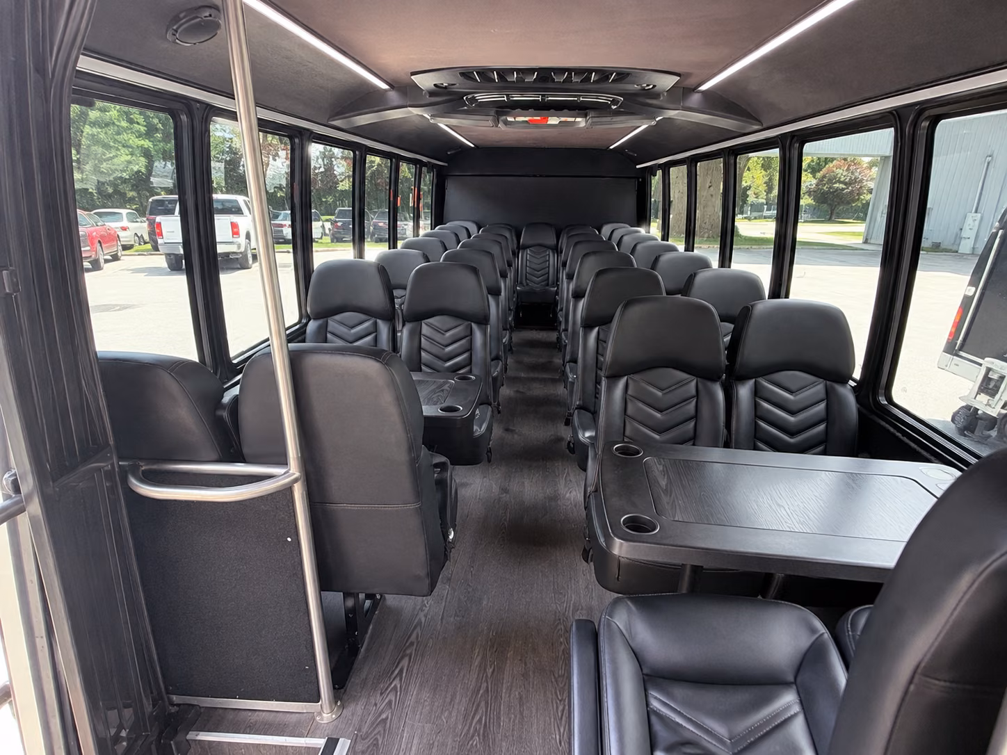 buena park 20 passenger minibus inside
