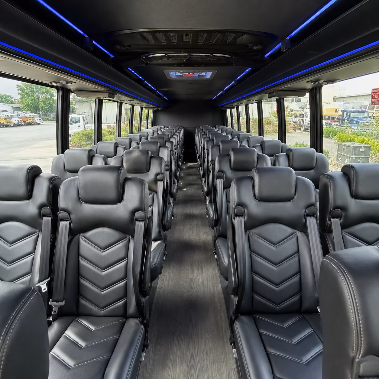 buena park 25 passenger minibus interior