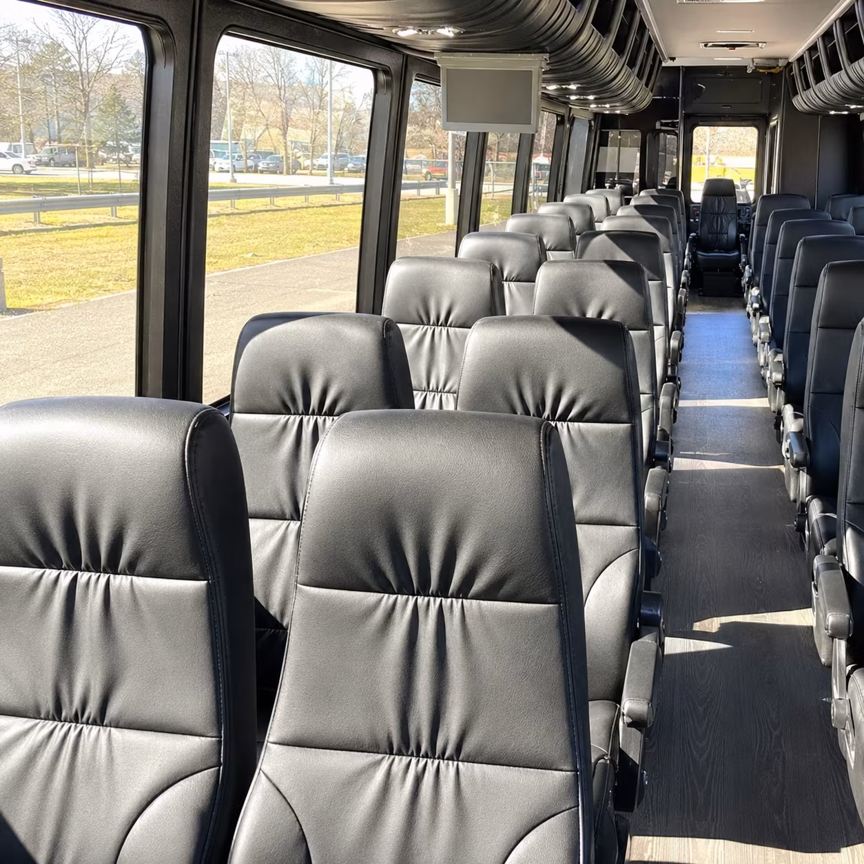 buena park 28 passenger minibus interior
