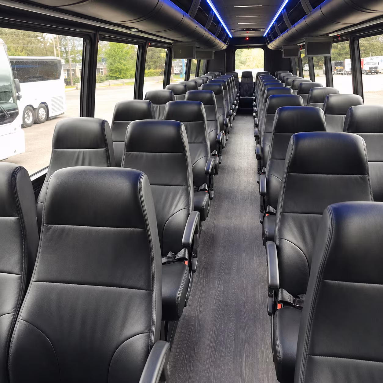 buena park 30 passenger minibus interior