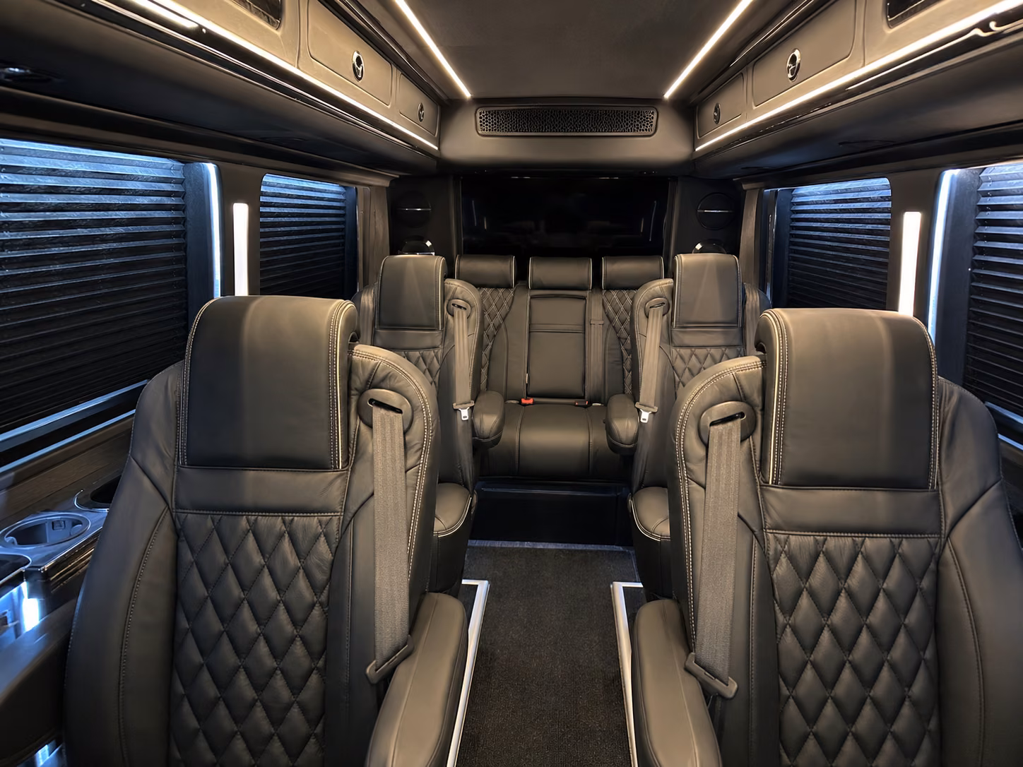 buena park sprinter van with driver inside
